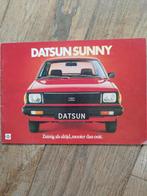 Datsun Sunny brochure uit 1980, Ophalen of Verzenden, Zo goed als nieuw, Datsun