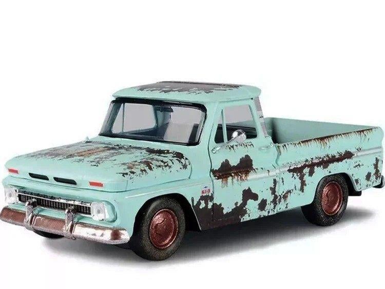 Chevrolet C10 FLEETSIDE PICK UP 1966 - WEATHERED TREASURES, Ophalen of Verzenden, Nieuw, Auto, Motormax