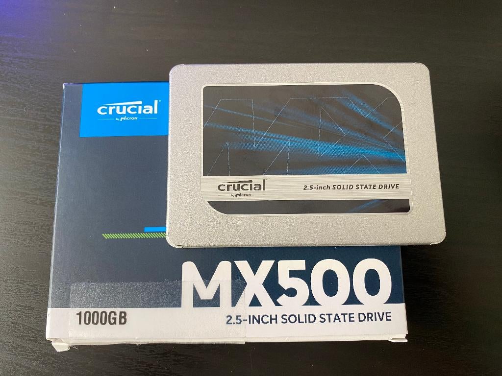 crucial mx500 ssd 1tb, Computers en Software, Harde schijven, Intern, Ophalen of Verzenden, Zo goed als nieuw, 1TB