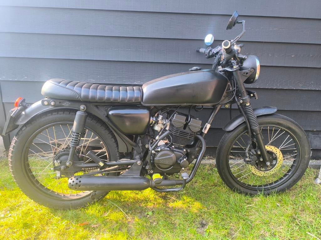 AGM Caferacer 50cc - Geschorst, rijdt 70km/u, Fietsen en Brommers, Ophalen, Gebruikt, Maximaal 45 km/u, AGM