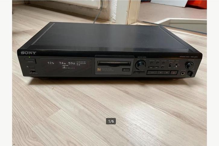 Sony JE 510 Minidisc Recorder., Audio, Tv en Foto, Walkmans, Discmans en Minidiscspelers, Minidisc-recorder, Ophalen