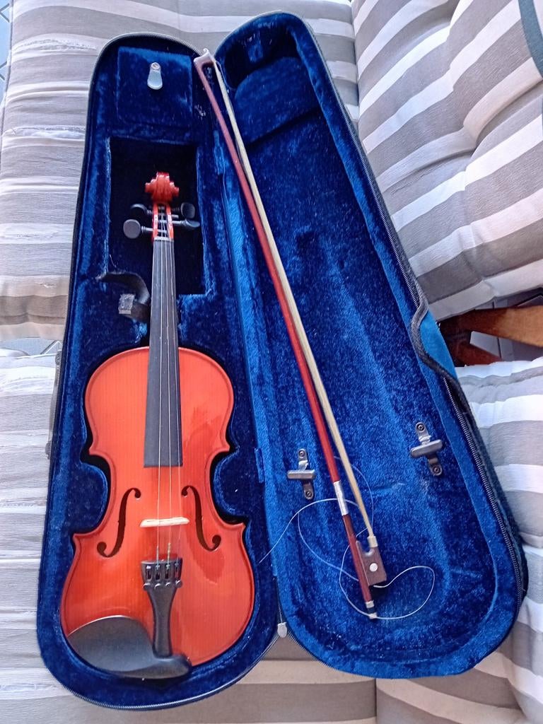 Oefenviool met koffer, Ophalen of Verzenden, Gebruikt, Viool, Met koffer