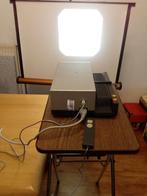 Diaprojector Rollei P 35 A  met scherm en tafel, Audio, Tv en Foto, Diaprojectors, Ophalen, Met scherm