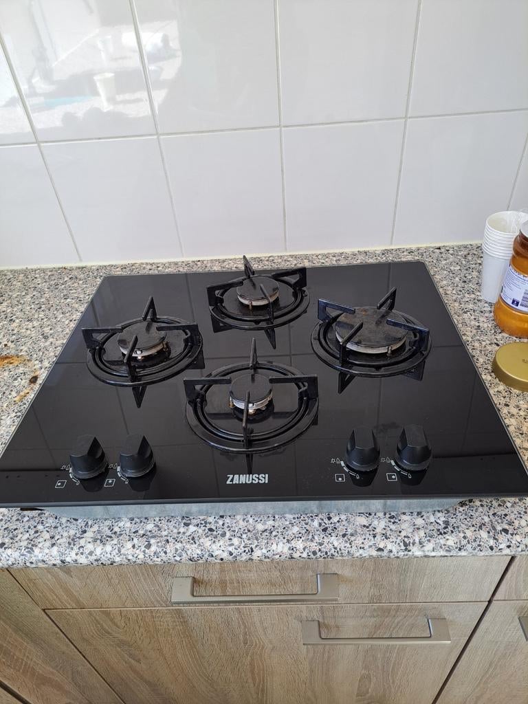 Kookplaat gas, Ophalen, Inbouw, Gas, 4 kookzones