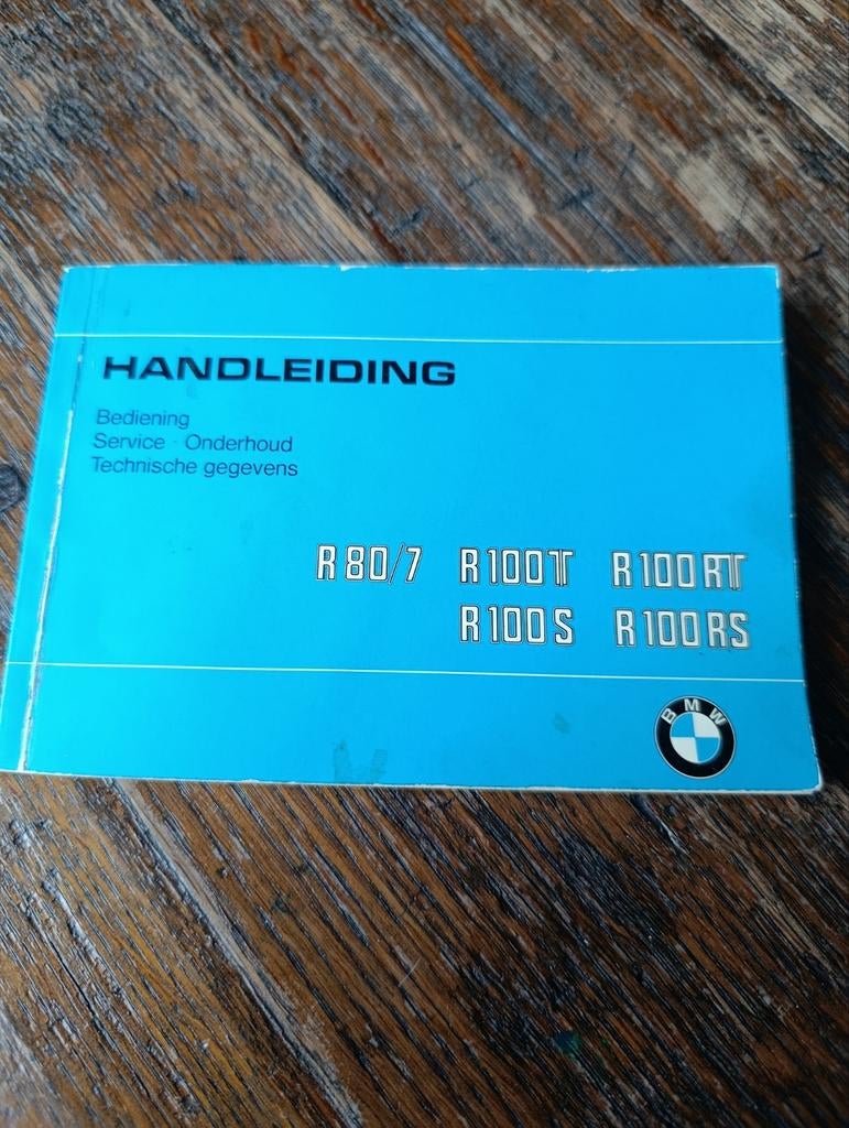 BMW Handleiding R80/7 R100T R100RT R100S R100RS R80 R100, Motoren, Ophalen of Verzenden