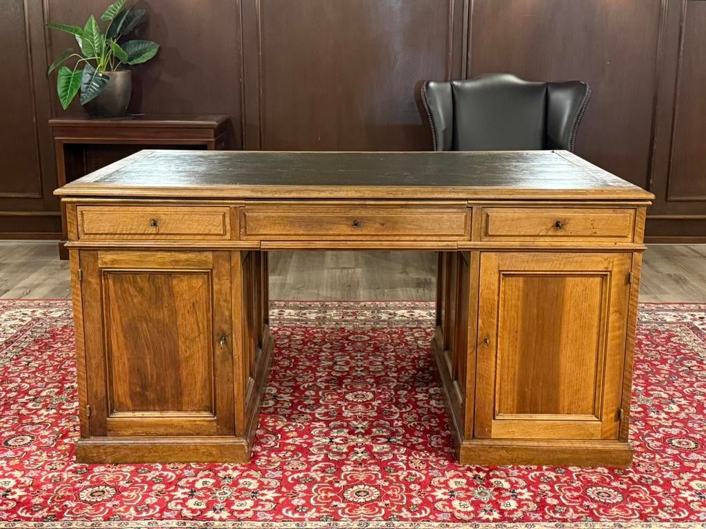 Antiek klassiek Engels bureau (partnerdesk) #661