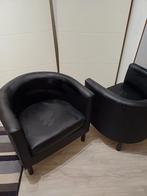 Ronde zwarte kuip fauteuils, Ophalen, Zo goed als nieuw, Overige
