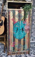 Boho/Artpiece/Kast/Eclectisch/Pop art/Kledingkast, Antiek en Kunst, Curiosa en Brocante, Ophalen of Verzenden