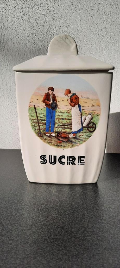 Porceleine Suikerpot met Porcelaine Opaque 16, Ophalen of Verzenden