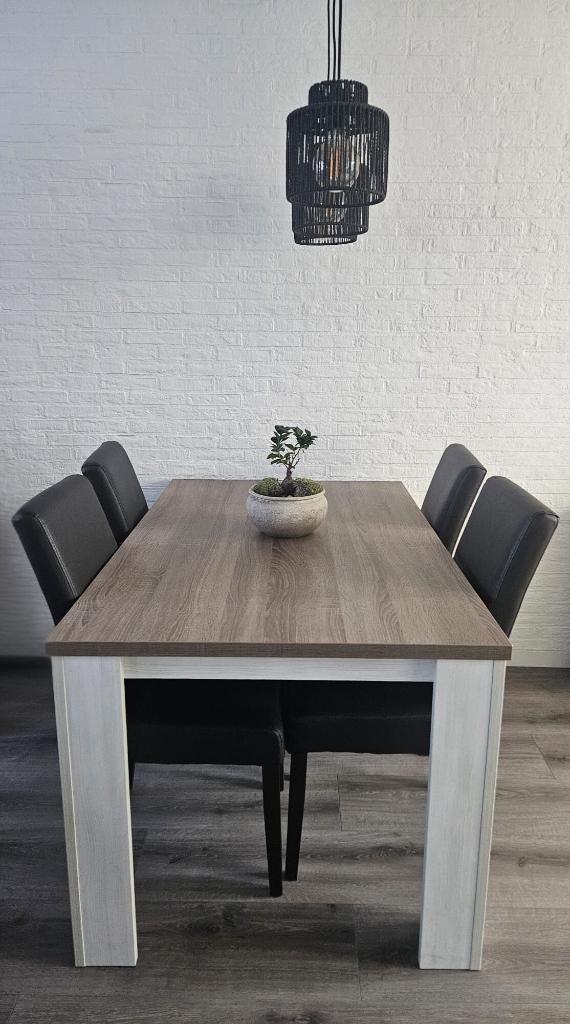 Eettafel 140x90cm, Huis en Inrichting, Tafels | Eettafels, Ophalen, Eikenhout, 50 tot 100 cm, Zo goed als nieuw
