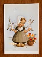 Jan Lavies - Zeeland, Holland. Zeeuws meisje met meeuwen, Ophalen of Verzenden, 1980 tot heden, Ongelopen, Klederdracht