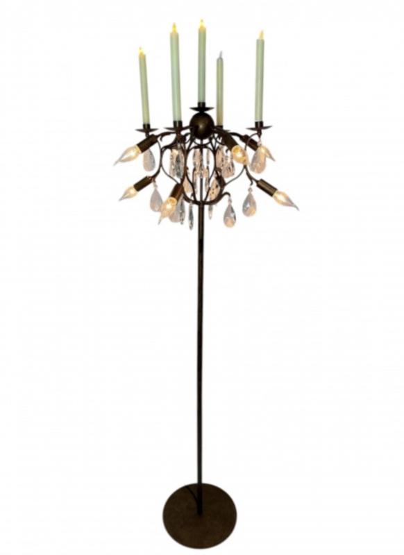 Linea Verdace vloerlamp Baroque kandelaar incl. lampjes VdlM, Ophalen, Nieuw, Modern Barok Hotel Chic brocante kroonluchter vloerkandelaar