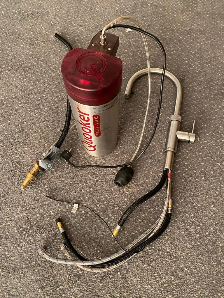 Quooker PRO3-VAQ E met RVS flex-kraan, Huis en Inrichting, Keuken | Keukenbenodigdheden, Zilver, Ophalen of Verzenden, Metaal