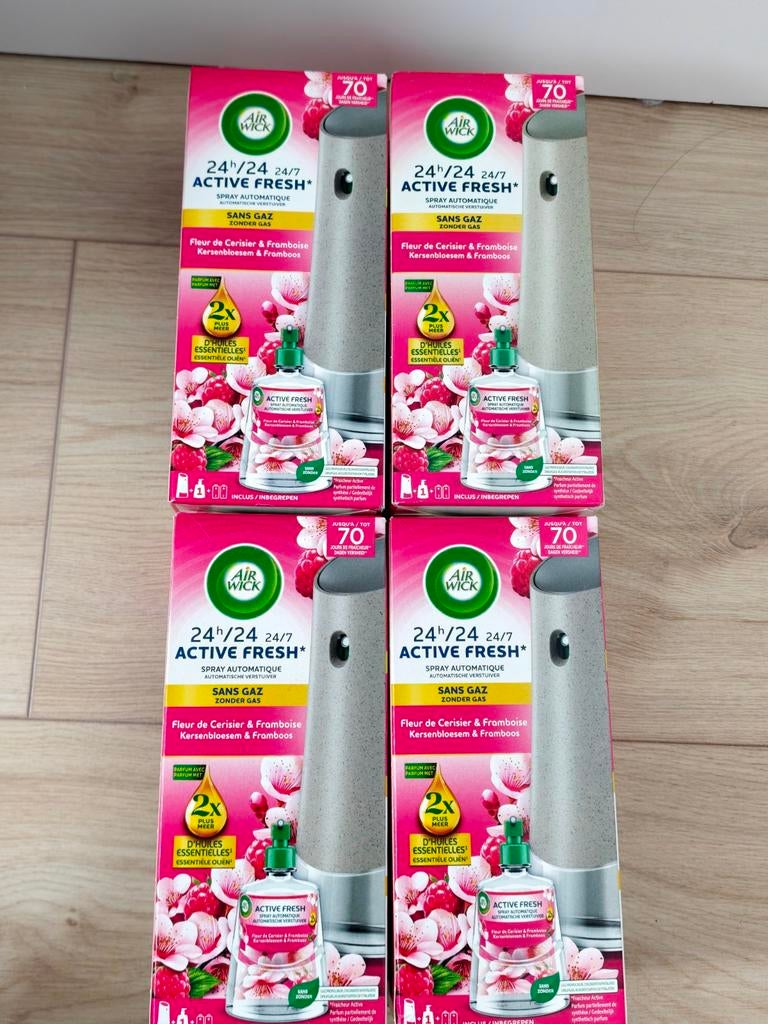 Airwick Active Fresh Fleur de Cerisier & Framboise Nieuw, Huis en Inrichting, Woonaccessoires | Overige, Ophalen of Verzenden