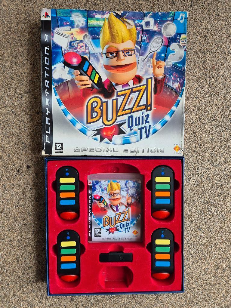 BUZZ quiz tv & BUZZERS, Gebruikt, 1 speler, Racen en Vliegen, Ophalen of Verzenden