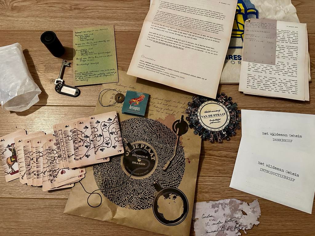 Puzzelpost escape room voor thuis: Het Wildeman Geheim, Ophalen of Verzenden, Minder dan 500 stukjes, Zo goed als nieuw, Overige typen