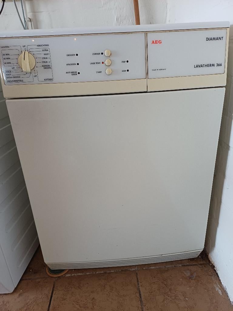 Wasdroger, Ophalen, Gebruikt, Luchtafvoer, Anti-kreukfase