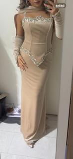 Prachtige verlovingsjurk - Slechts één keer gedragen!, Maat 38/40 (M), Galajurk, Beige, Ophalen of Verzenden