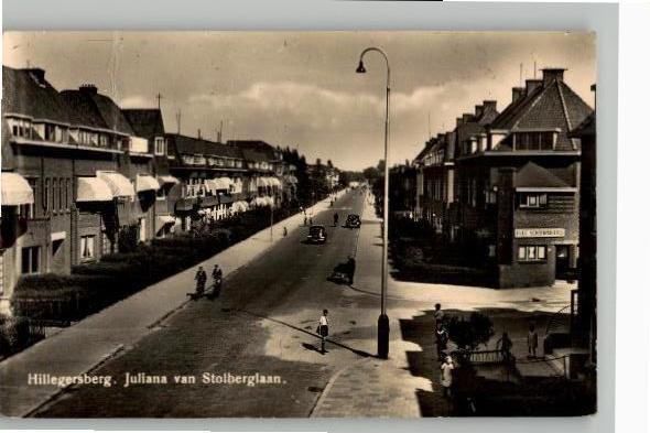 Hillegersberg J.v. Stolberglaan Electr. Schoenmakerij rechts, Verzamelen, Ophalen of Verzenden, 1920 tot 1940, Gelopen, Zuid-Holland