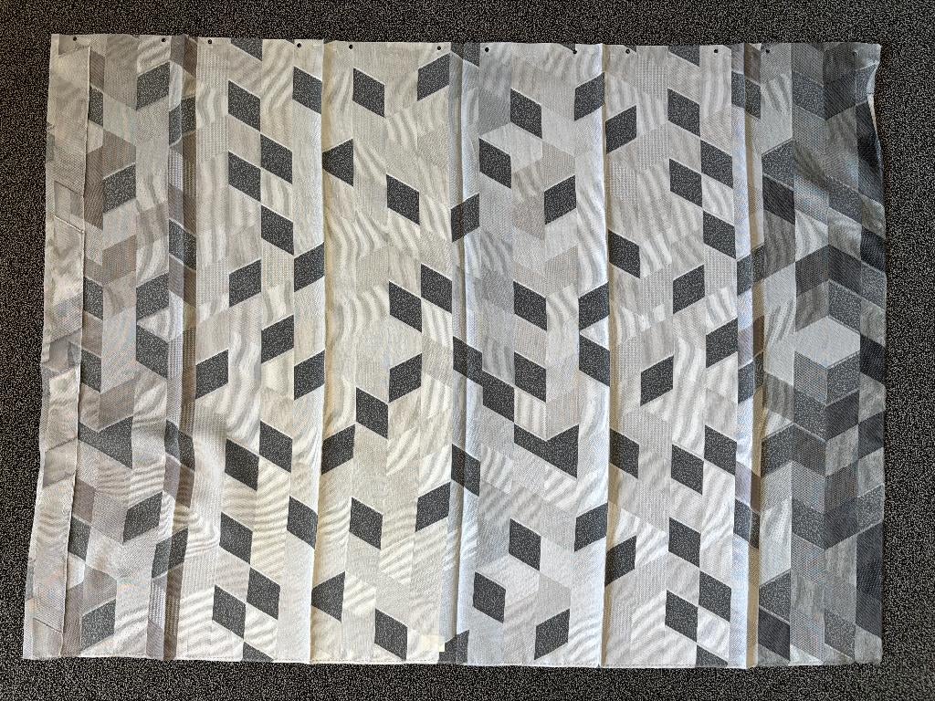 Lap stof Ploeg Stroom 120x83 cm gordijnstof inbetween grijs, Ophalen of Verzenden, Zo goed als nieuw, 30 tot 120 cm, Polyester