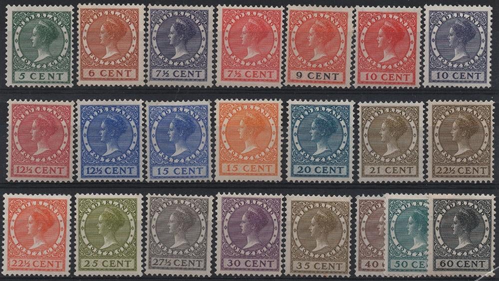 177-198 ONGEBRUIKT (Wilhelmina "Veth" 1926-1939 Cat. €316,-), Postzegels en Munten, Postzegels | Nederland, Ophalen of Verzenden