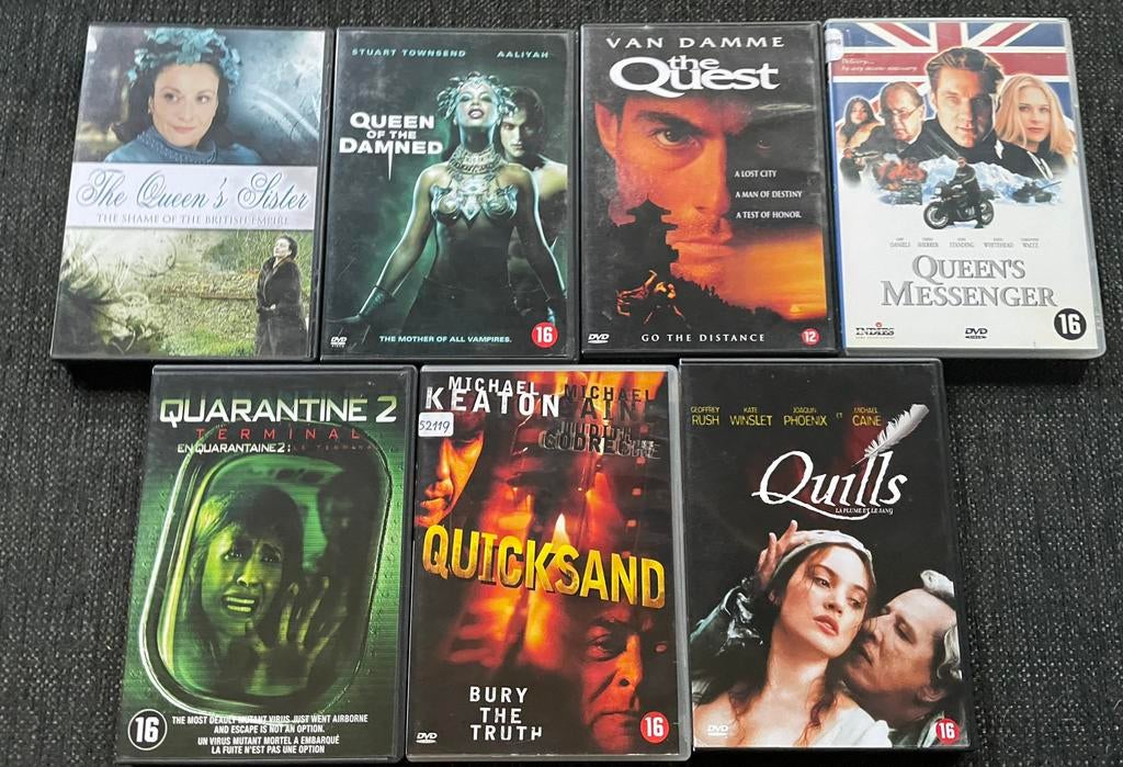 Films Q (7x), Ophalen of Verzenden, Zo goed als nieuw