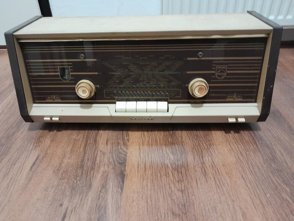 Oude Philips radio - Werkend!, Antiek en Kunst, Ophalen of Verzenden