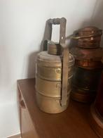 Antieke Indiase messing lunchbox (tiffin), Antiek en Kunst, Ophalen