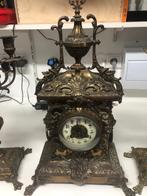 antieke klok met kandelaars, Antiek en Kunst, Ophalen