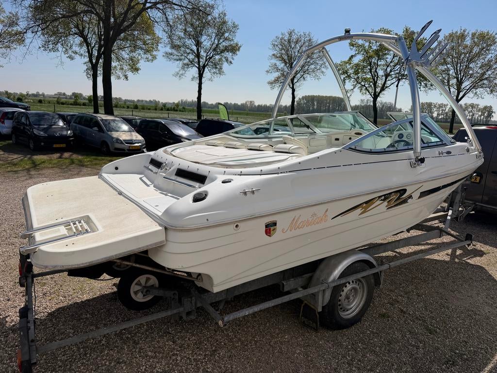 Mariah Shabah boot met trailer - Ideaal voor watersport, Watersport en Boten, Ophalen, Gebruikt, Binnenboordmotor, 200 pk of meer