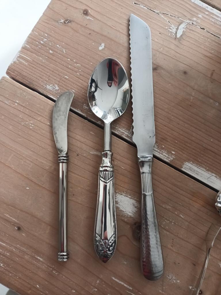 Zilver verzameling, bestek, kandelaars, schaaltje, theepot, Ophalen