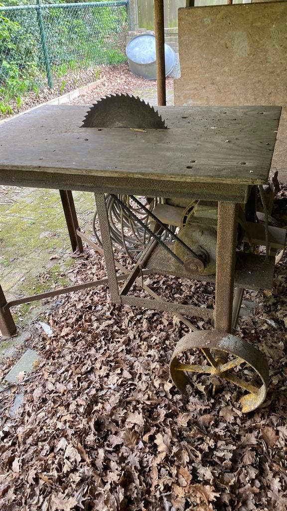 Oude tafelzaag, Ophalen, Gebruikt, Cirkelzaag