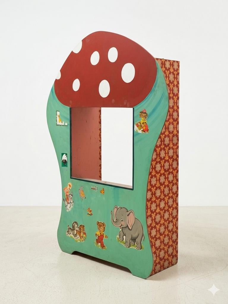 Unieke paddenstoel poppenkast voor uren speelplezier, Ophalen, Gebruikt, Jongen of Meisje
