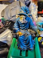 Tovenaar beeld zittend, Tuin en Terras, Tuinbeelden, Ophalen of Verzenden, Gebruikt, Steen, Overige typen