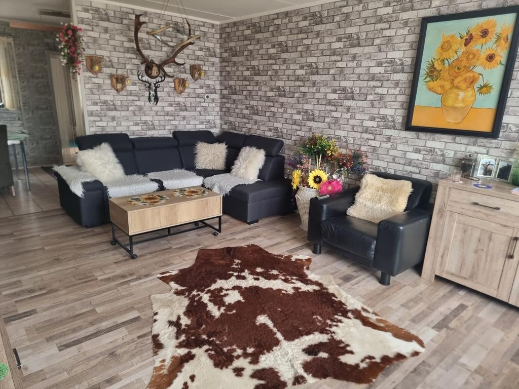 Hoekbank slaapbank, Ophalen, Gebruikt, Minder dan 10 m², Tapijt