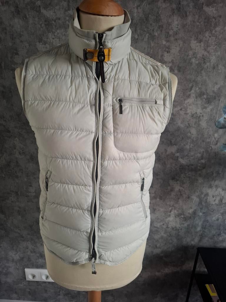 PARAJUMPERS BODYWARMER ECRU MAAT S, Kleding | Heren, Bodywarmers, Ophalen of Verzenden, Zo goed als nieuw, Maat 46 (S) of kleiner