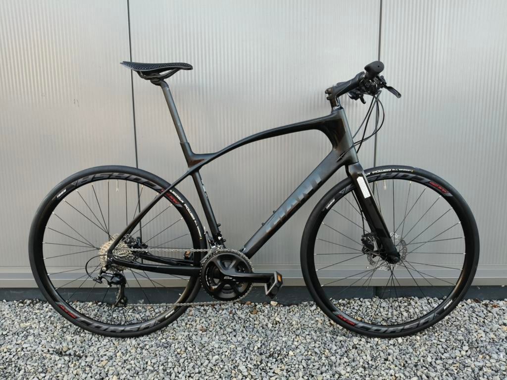 Giant FastRoad Disc carbon Fitness Bike. Maat L. Shimano 105, Ophalen, 28 inch, Carbon, Heren
