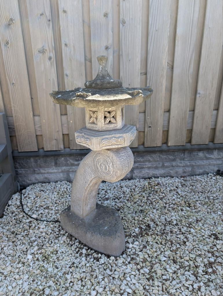 Japanse rankei lantaarn, Ophalen of Verzenden, Gebruikt, Steen, Overige typen