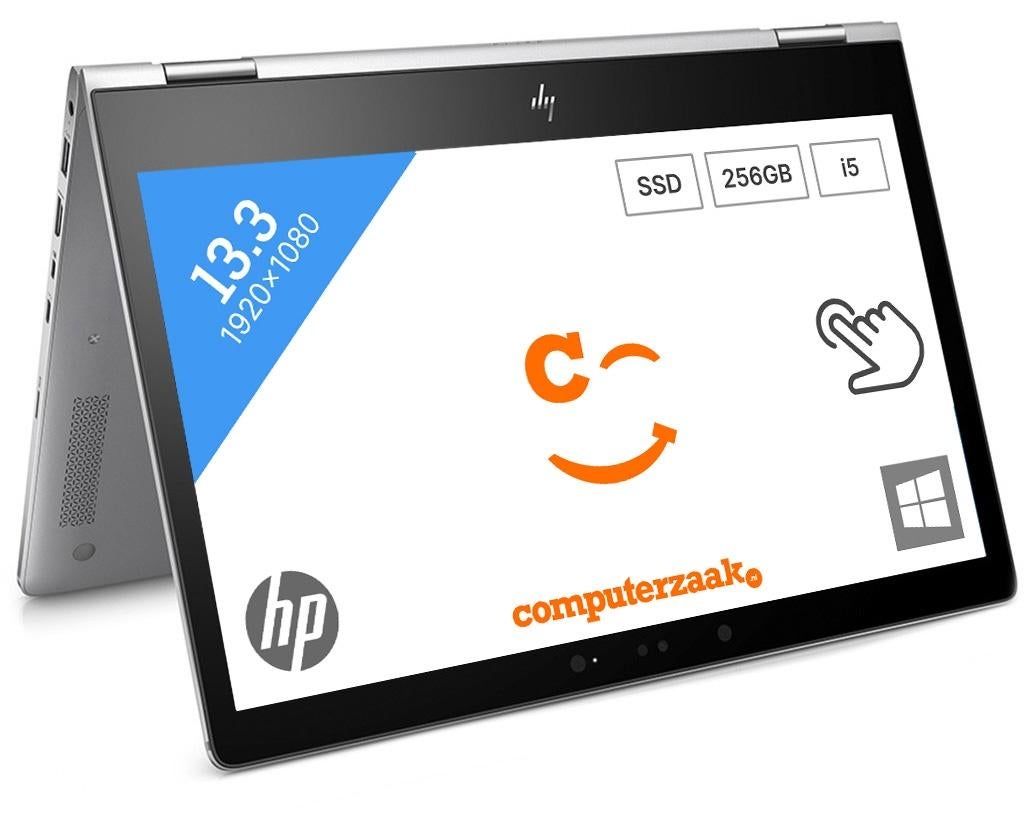 HP EliteBook x360 1030 G2/Intel Core i5 2.60GHz/8GB/256GB, 256 GB, 2 tot 3 Ghz, Support.hp.com, 8 GB