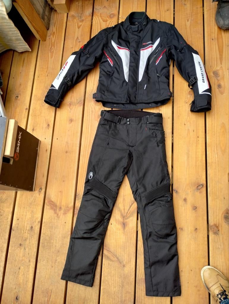 Motorpak Grand Canyon (jas) en Richa (broek) - Maat S/M, Jas | textiel, Kinderen, Ophalen of Verzenden, Grand Canyon, Richa