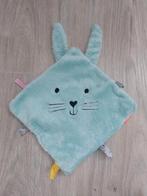 Knuffel knuffeldoekje Hema konijn haas blauw L849, Ophalen of Verzenden, Zo goed als nieuw