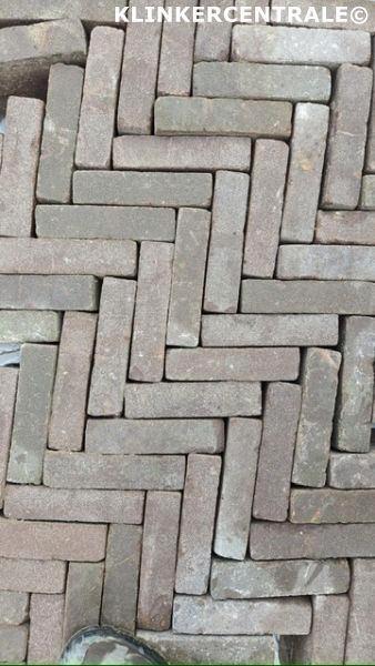 43m2 mangaan gebakken waaltjes waalformaat klinkers stenen, Tuin en Terras, Tegels en Klinkers, Gebruikt, Klinkers, Keramiek, 10 m² of meer