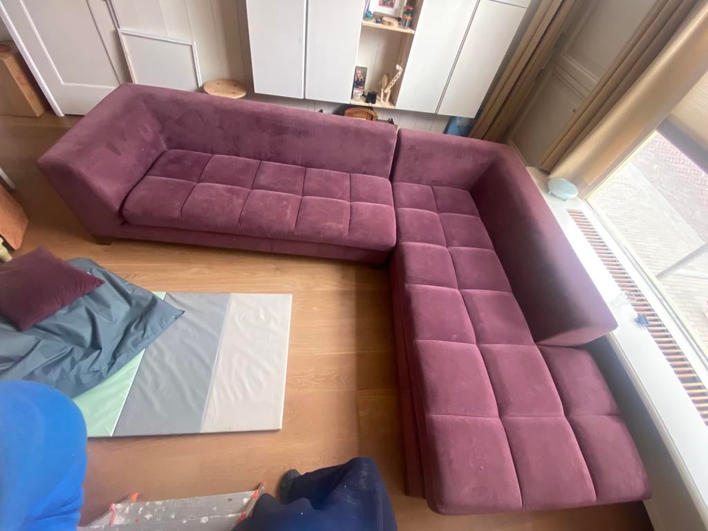 Dogtas hoek of elementenbank, Ophalen, Zo goed als nieuw, Vierpersoons of meer, Stof