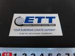 sticker enschede ETT european transport region twente, Ophalen, Zo goed als nieuw