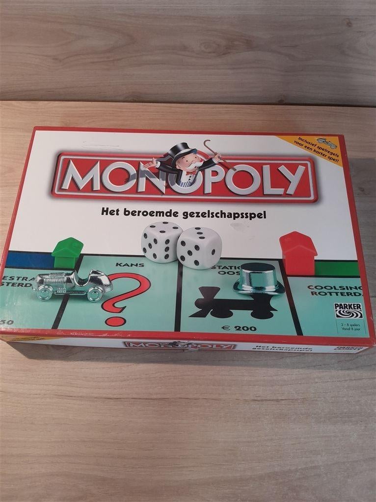 monopoly het beroemde gezelschapspel - s6238, Verzenden, Zo goed als nieuw
