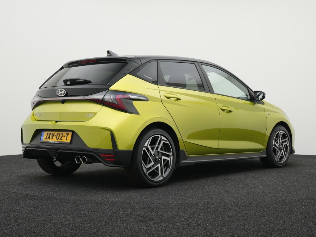 Hyundai i20 1.2 N Line | Navigatie | Private lease 429,- p.m, Auto's, Hyundai, 12 maanden, Gebruikt, Zwart, 4 cilinders
