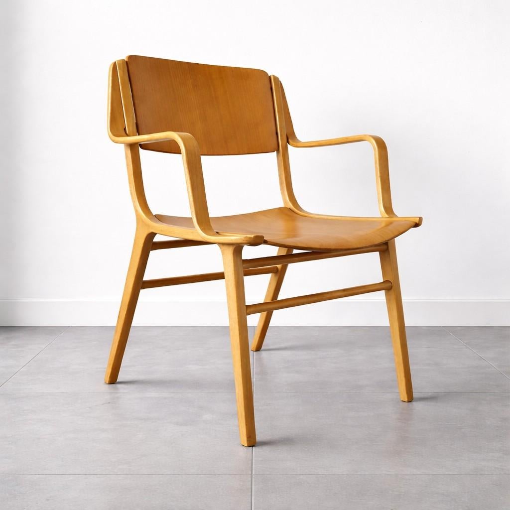 Ax-stoel - Peter Hvidt & Orla Mølgaard-Nielsen, Bruin, Iconische design, Ophalen of Verzenden, Eén