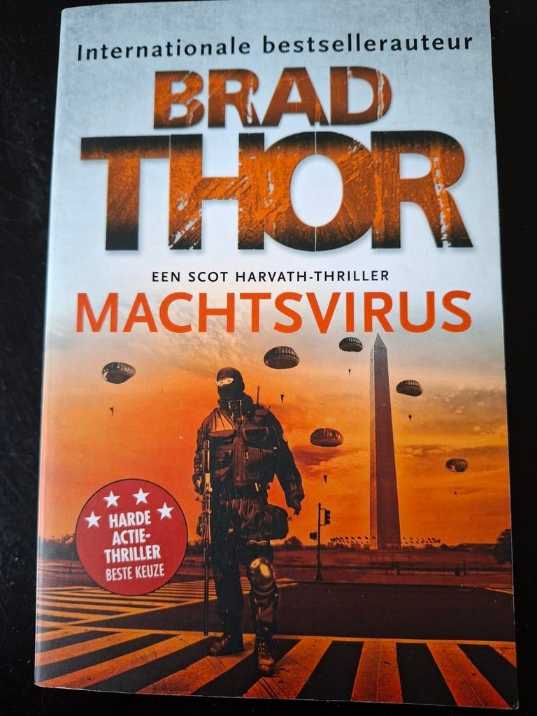 'Machtsvirus' , Brad Thor, Boeken, Ophalen of Verzenden, Amerika, Brad Thor, Zo goed als nieuw