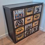 Retro radio kast met lades, Huis en Inrichting, Ophalen, Gebruikt, 50 tot 100 cm, 3 of 4 laden