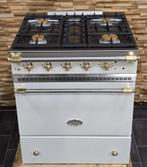 Luxe Fornuis Lacanche 70cm wit + messing 4 pits, Witgoed en Apparatuur, Fornuizen, Niet ingevuld, 60 cm of meer, Niet ingevuld